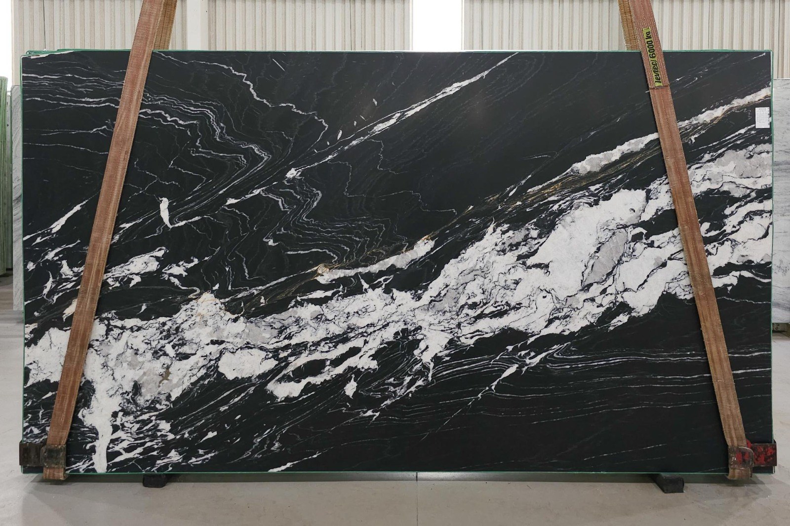 Mack Black Crystal Marble